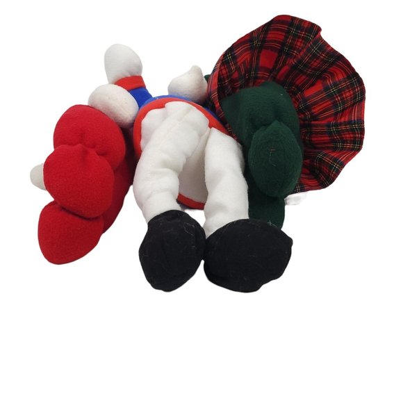 Christmas Snowman Snowwoman Plush Stuffed Toys Holiday Home Decor Lot of 3 - Picture 8 of 12